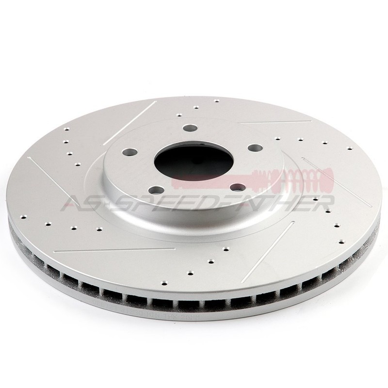 2X Front & 2X Rear Brake Rotors Drill Slot For M56 M37 2011-2013 gallery