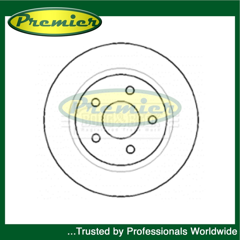 Premier Rear 1x Brake Disc Fits Ford Transit Connect 2002-2013 1.8 D dCi