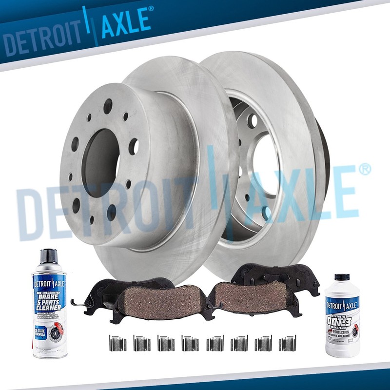 REAR Disc Rotors Ceramic Brake Pads for 2014-2021 Ram ProMaster 2500 3500 1500