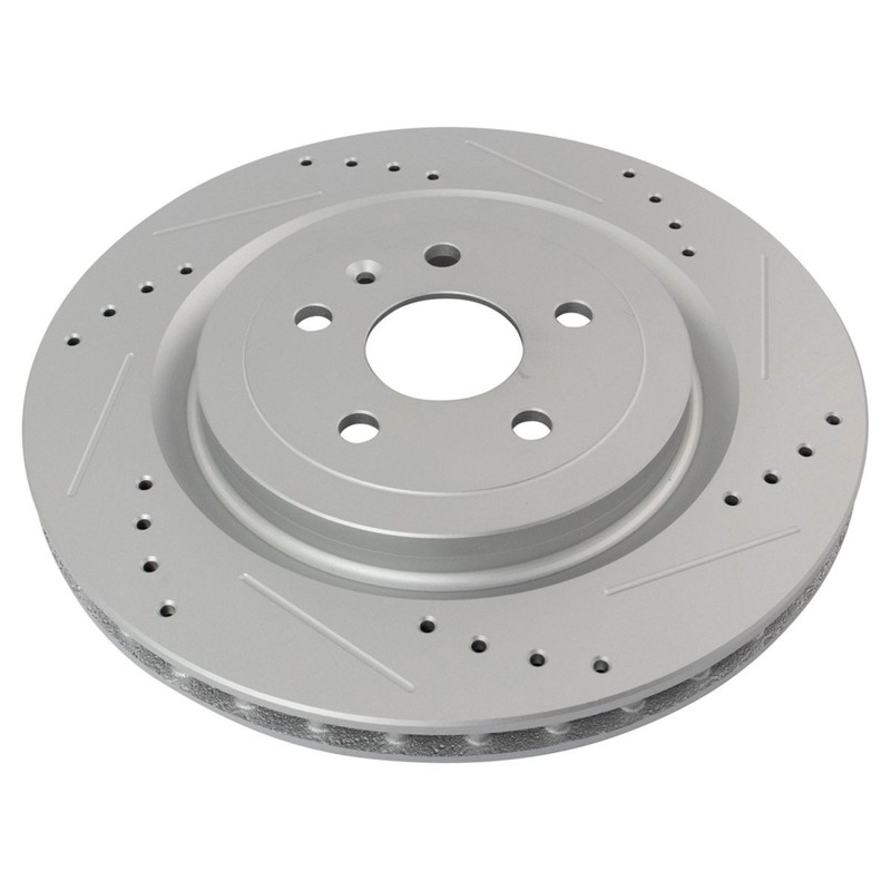Brake Rotor Ceramic Pad Performance Drilled Slotted Front Rear Kit Set gallery