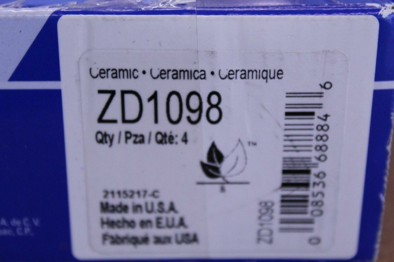 Wagner ZD1098 Front Ceramic Brake Pads
