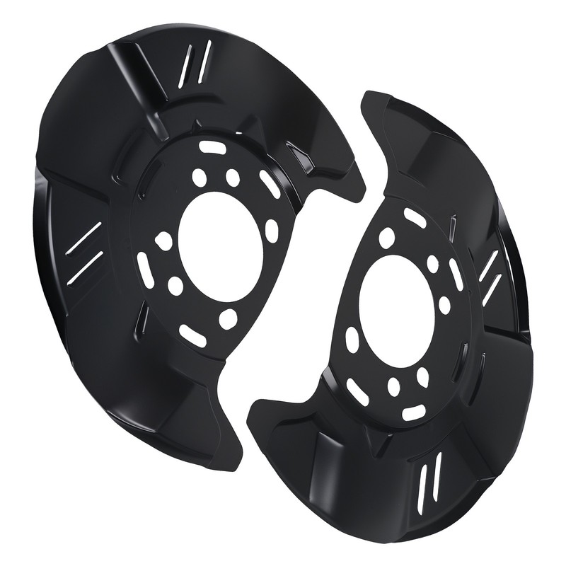 Pair Front Brake Dust Shield for Subaru Legacy H4 H6 2005-2014 26290-AG03A Black