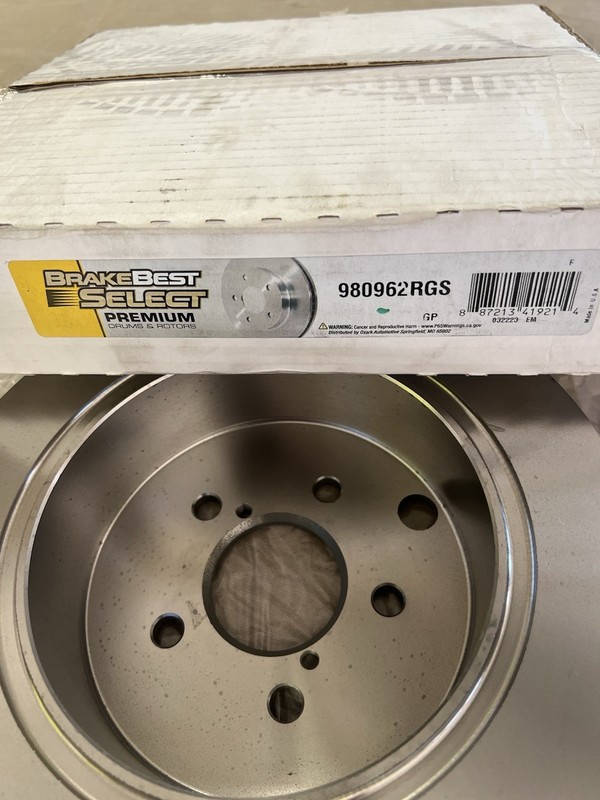 BrakeBest Select Brake Rear Rotor - 980962RGS New Pair Set gallery