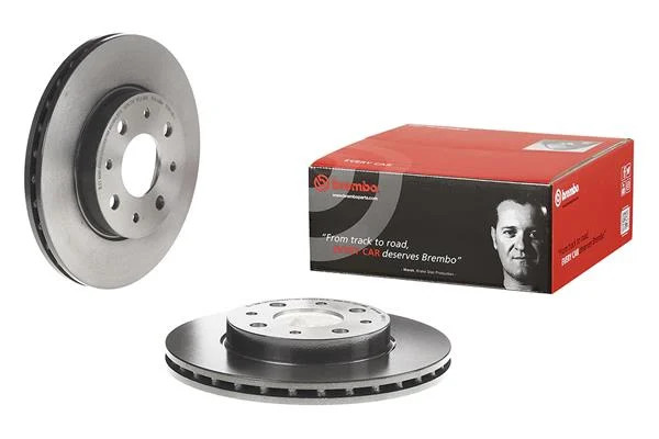 2x Brake Discs Pair Vented fits FIAT PANDA 1.3D Front 2003 on 240mm Set Brembo gallery