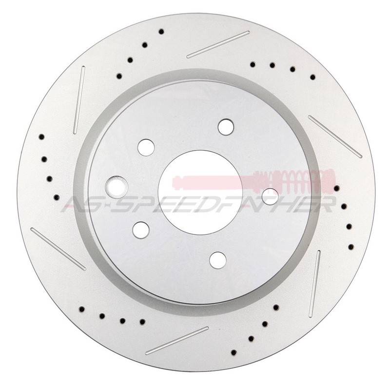 2X Front & 2X Rear Brake Rotors Drill Slot For M56 M37 2011-2013 gallery
