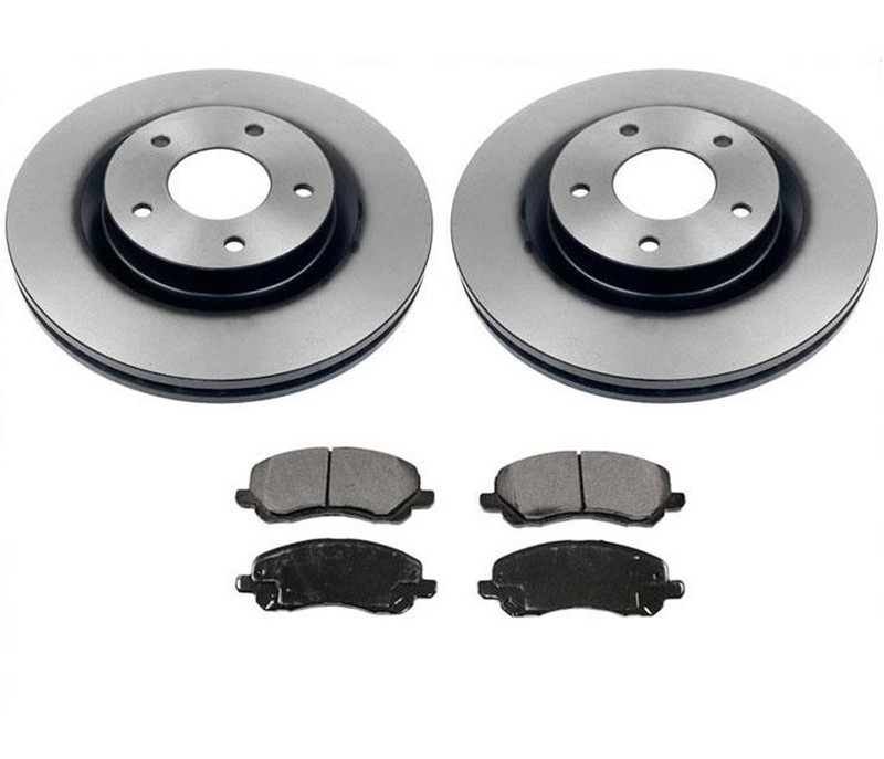 Front 295MM 11 9/16 Inch Disc Rotors & Ceramic Pads Fits 07-15 Jeep Compass