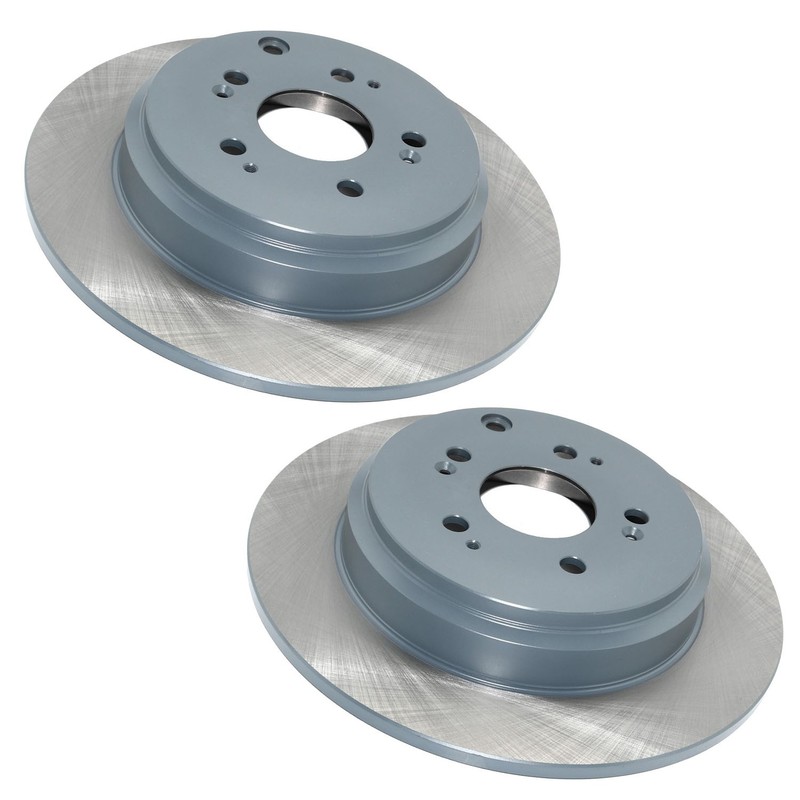 DuraGo Set of 2 Rear 334mm Solid Disc Brake Rotors for MDX ZDX Odyssey Pilot