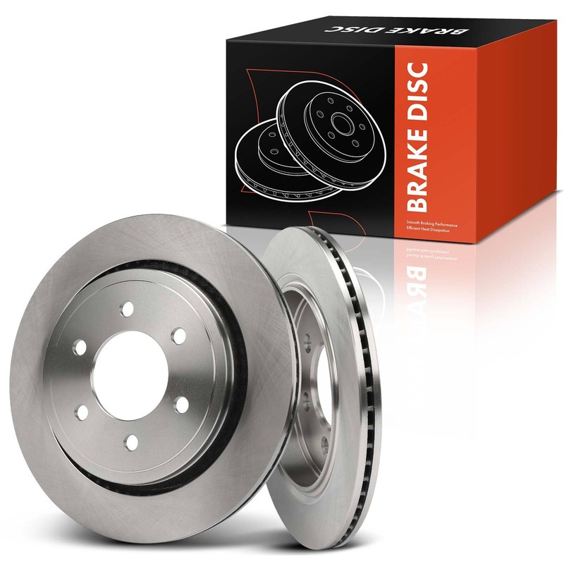 2x Rear LH & RH Disc Brake Rotor for Ford F-150 15-17 W/ Electric Parking Brake