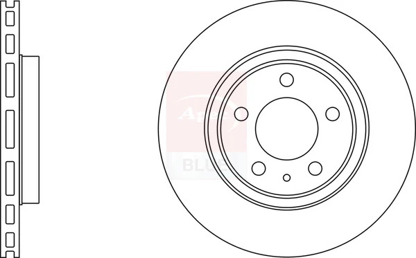 2x Brake Discs Pair Vented fits VAUXHALL INSIGNIA A 2.0D Rear 08 to 17 315mm Set