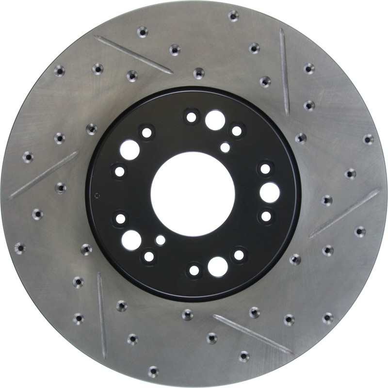StopTech 127.44083L Drilled & Slotted Front Brake Rotor for 02-10 Lexus SC430 gallery