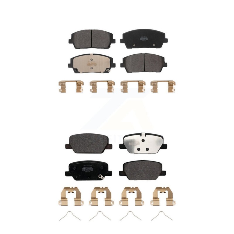 Positive Plus KPF-100656 Brake Pad Sets 4-Wheel Set Front & Rear for Palisade