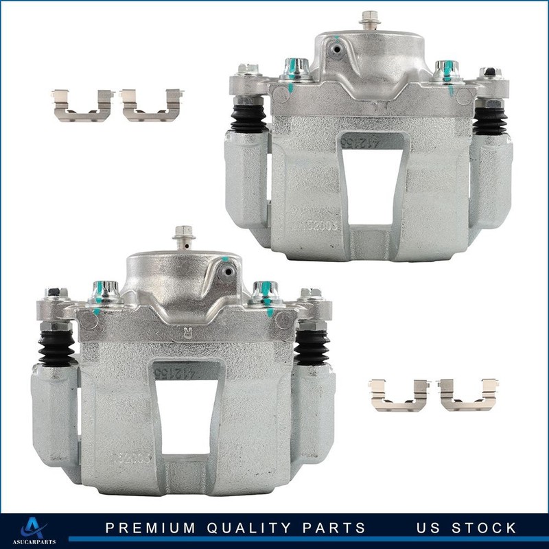 Front Left Right Brake Calipers with Bracket Pair For 2011-2014 Hyundai Sonata