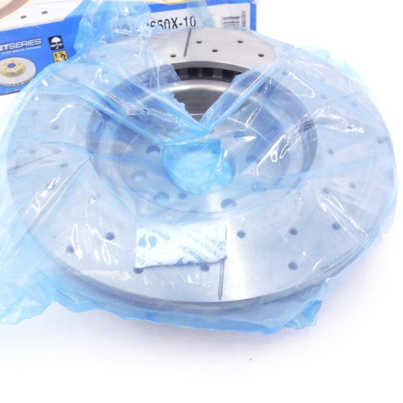 Single DBA Cross Drilled/Slotted Disc Brake Rotor for 2004-2014 Subaru Legacy gallery