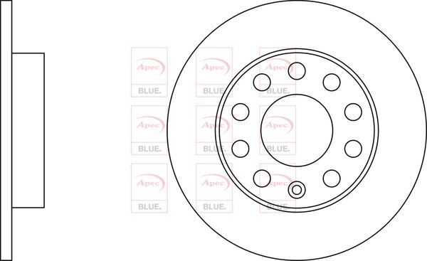 Brake Discs Pair Rear FOR AUDI A4 8E 2.4 01->04 Petrol Blue gallery