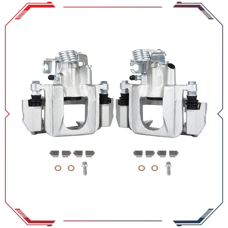 Rear Left & Right Brake Calipers w/Bracket For 09 Ford Flex 09-11 Lincoln MKS gallery