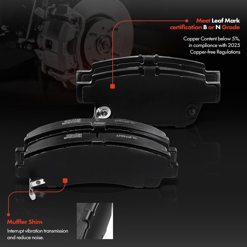 Front & Rear Disc Brake Rotor & Ceramic Brake Pad for Honda Ridgeline 06-11 3.5L gallery