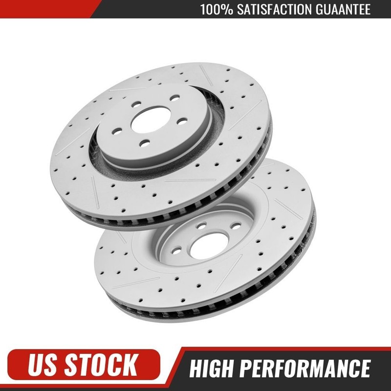 Front Disc Brake Rotors for Ford Edge 19-22 Fusion MKX MKZ Nautilus Continental