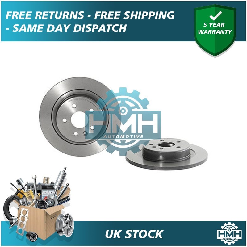 Fits Vauxhall Astra 2015- Opel Astra 2015- + Other Models HMH Rear Brake Discs