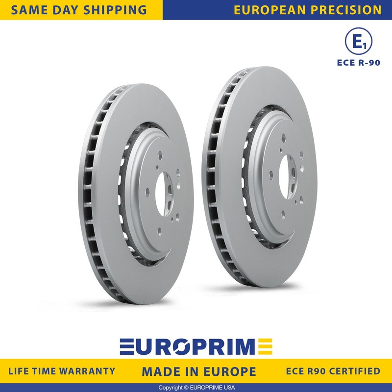12.6 inch Front Brake Rotors Set for 14-16 Acura MDX 15-20 Acura TLX Replacement