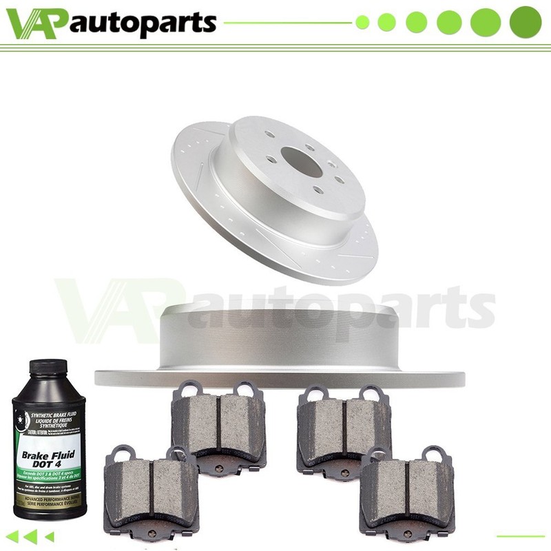 307mm Rear Slotted Brake Pads And Rotors For Lexus GS300 IS300 GS430 2001-2005