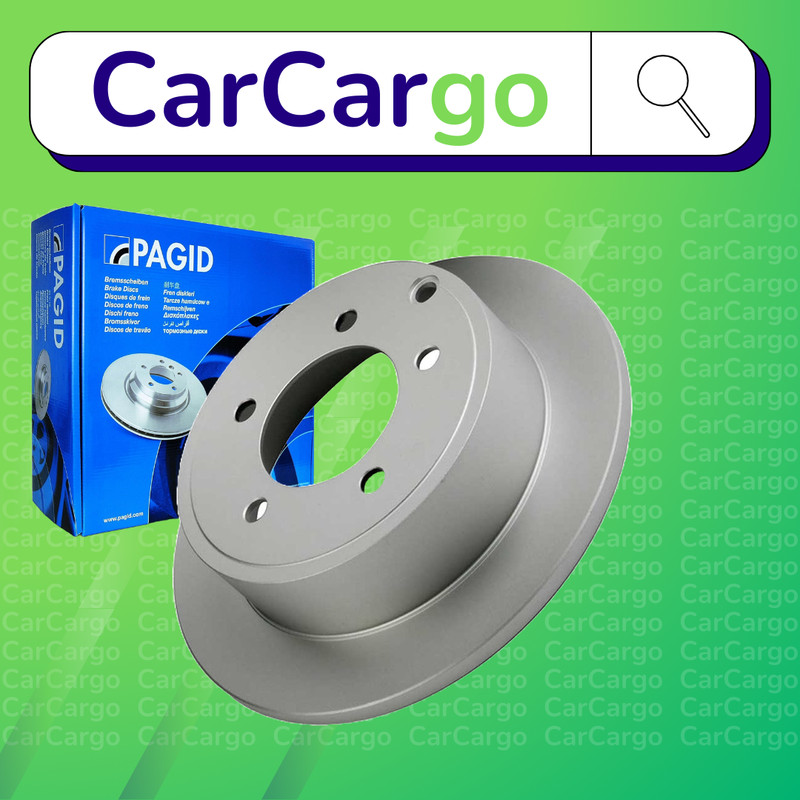 Pagid Solid Rear Brake Discs Pair For Chrysler Sebring 2.0 CRD 2007-2010 262 mm