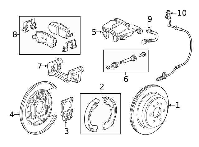 Genuine GM Rear Disc Brake Rotor 23387173 gallery