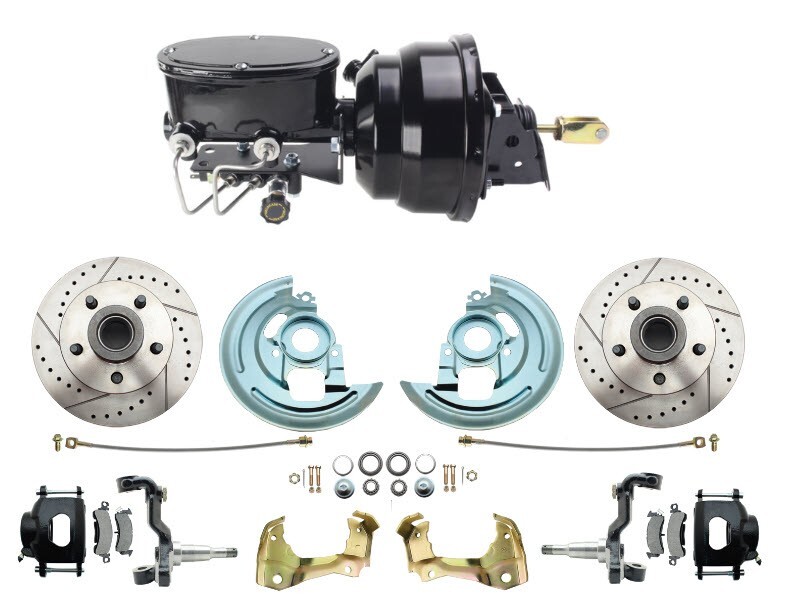 1967 Camaro & 64-72 A Body's 2" Drop Disc Brake Conversion, BLK, Front / Rear gallery