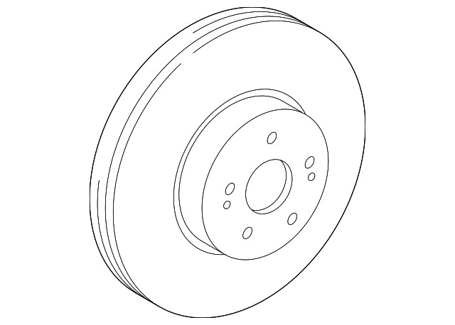 Genuine Toyota Disc Brake Rotor 43512-0E060