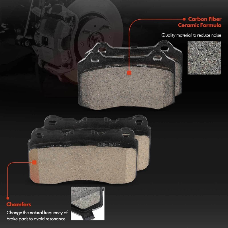 Drilled Brake Rotors & Ceramic Pads for Hyundai Genesis Coupe 10-16 Front & Rear gallery