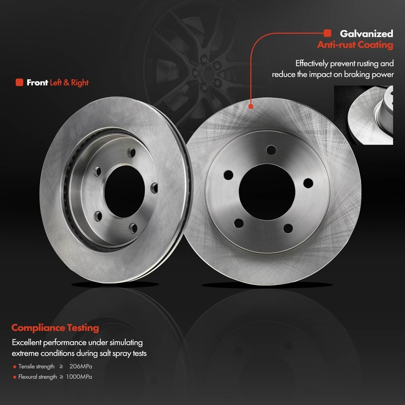 Front & Rear Disc Brake Rotors for Ford F-150 2000 2001 2002 2003 2004 4WD 5 Lug gallery