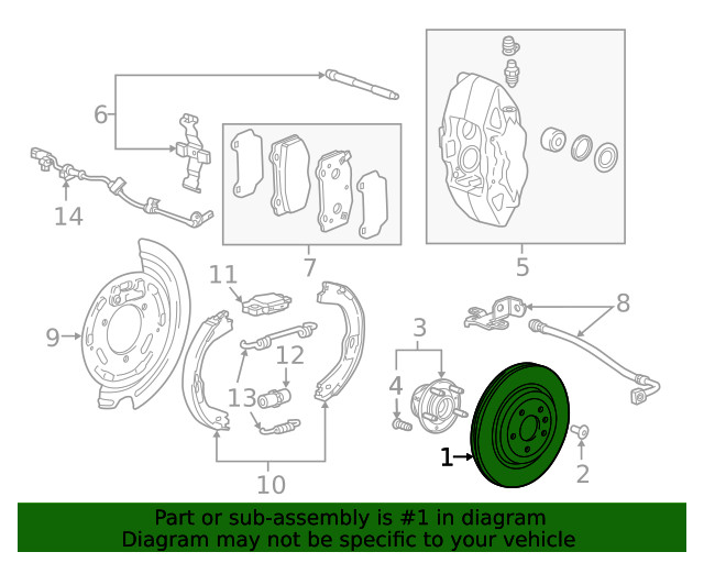 ACDelco OEM Rear Disc Brake Rotor GM Original Equipment 15-19 Chevrolet Corvette gallery