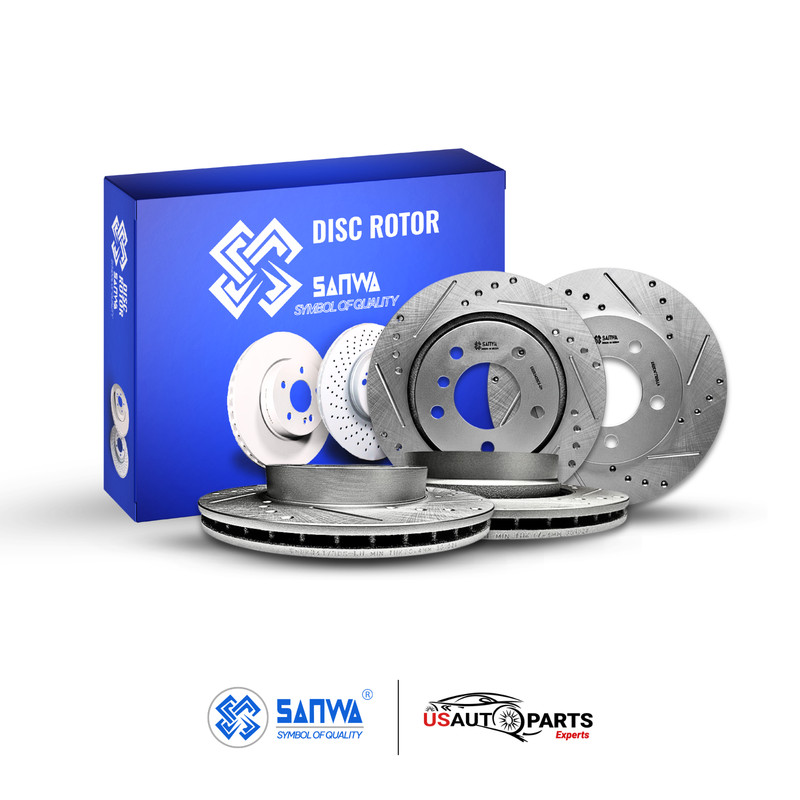 FRONT & REAR BRAKE ROTOR SET GEOMET COATED D&S FOR BMW 325Ci 325i 328i 1999-2006