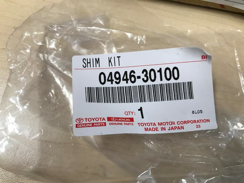 2010-2022 LEXUS GX460 GENUINE OEM REAR BRAKE ROTORS, CALIPERS, PAD KIT, & SHIMS gallery