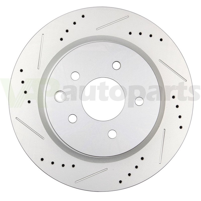 Drilled & Slotted Rear Brake Pads And Rotors Fits Infiniti EX35 3.5L G37 3.7L gallery