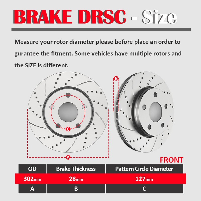 Front Rear Slotted Brake Rotors Brakes Pads Kits Fit 2007-2017 Jeep Wrangler JK gallery