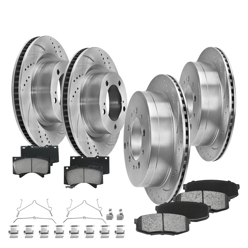 Front & Rear Disc Brake Rotors Pads for 2007-2021 Toyota Tundra Sequoia LX570 gallery