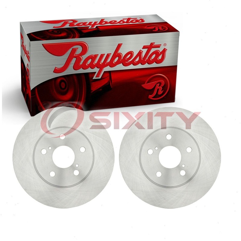2 pc Raybestos R-Line Front Disc Brake Rotors for 2004-2010 Toyota Sienna re