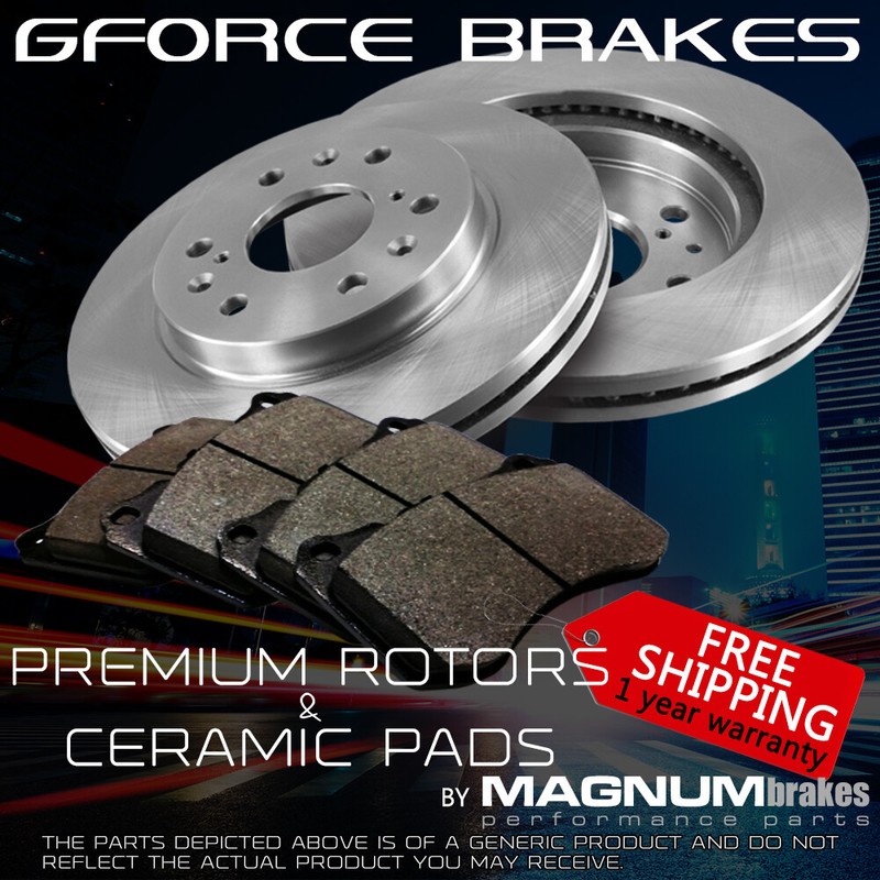 Front Premium Rotors & Ceramic Pads for 2018-2023 Lexus LS500h /LS500 Base Model