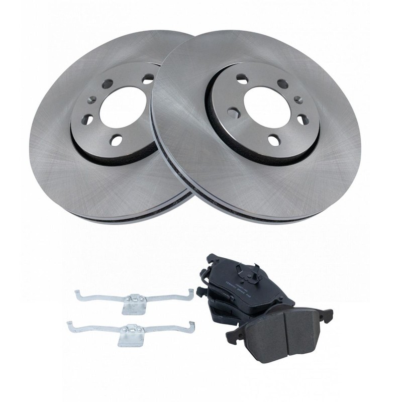 TRQ Front Ceramic Disc Brake Pad & Rotor Kit for VW Jetta Beetle Golf gallery