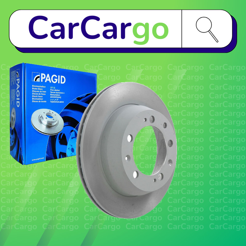 Pagid Vented Rear Brake Discs Pair For Porsche 944 2.5 S 1986-1988 289 mm