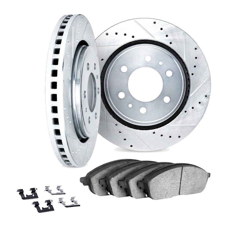For Saab 9-4X 2011 Rotor Set Rear | Cast Iron | Vented Rotor | Excluded Calipers gallery