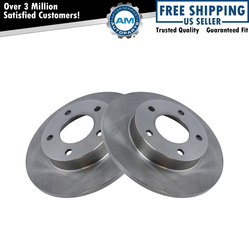 Rear Brake Rotor Driver & Passenger Side Pair for Mazda 626 MX-6 Ford Probe