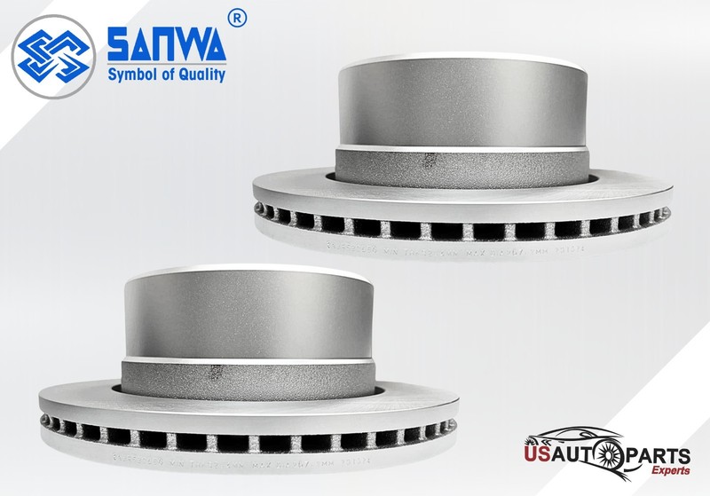 SET OF 2 REAR BRAKE ROTOR VENTED & GEOMET COATED 358 mm RAM DODGE 2009-2025 gallery