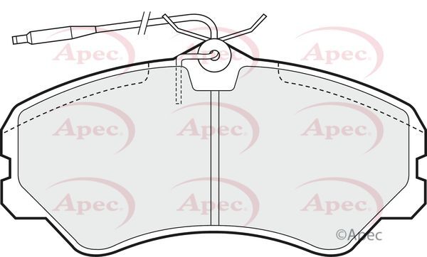 Brake Discs and Pads Set Front FOR CITROEN C25 1.9 2.5 81->94 Diesel Apec gallery