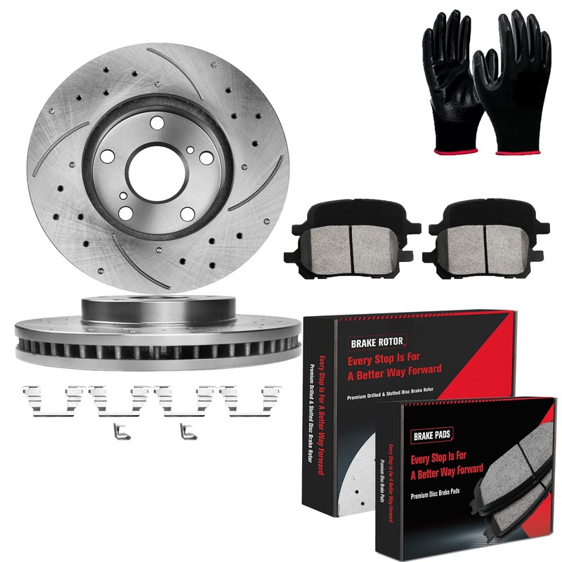FOR Lexus ES300 Toyota Camry Avalon Solara Front Disc Brake Rotors Pads Kits