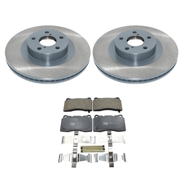 DuraGo Front Rotors TRW Pro Ceramic Disc Brake Pads Kit For Impreza Turbo EJ255