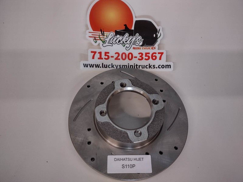 Daihatsu HIJET Mini Truck S110P Drilled and Slotted Rotors ( pair)