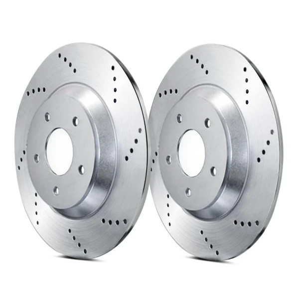 For Audi 100 1989-1991 ATL Autosports Drilled Rear Brake Rotors gallery