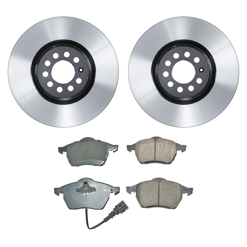 Wagner Front Rotors Akebono EURO Ceramic Disc Brake Pads Kit For Jetta Rear Disc