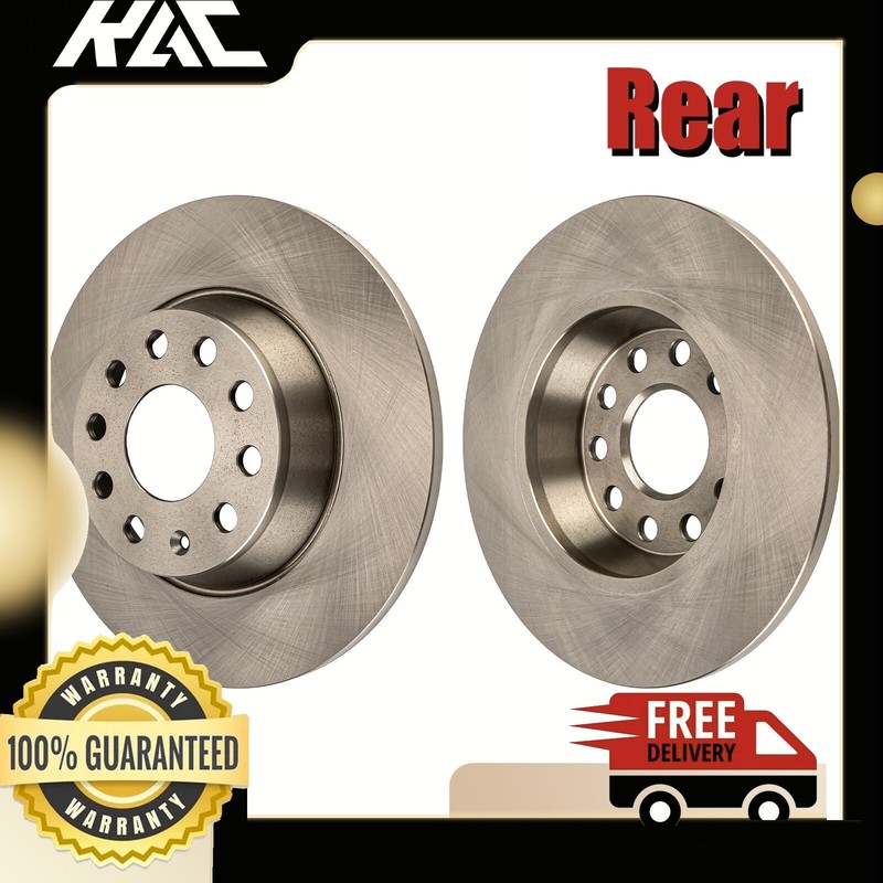 Rear Disc Brake Rotors for Volkswagen Eos 2007-2008 Volkswagen Jetta 2005-2009